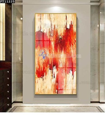 File in trần File tranh đơn lối vào FT11225 (bản gốc 3D) sống động