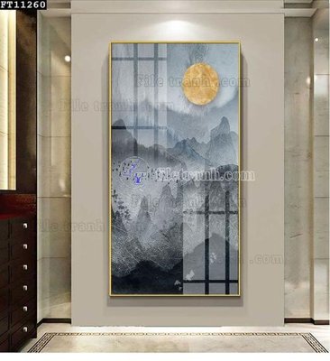 File ảnh File tranh đơn lối vào FT11260 (gốc) cho trang trí nội thất