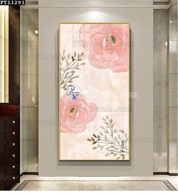 File in trần File tranh đơn lối vào FT11291 (file gốc) phong thủy