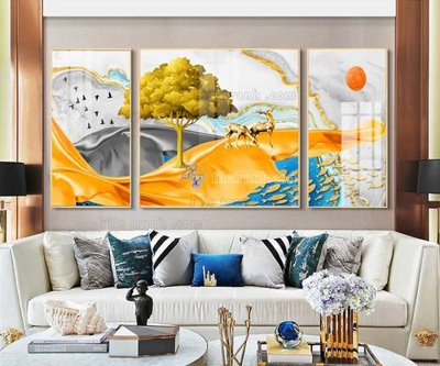 File gốc File tranh hiện đại pha lê gương FT113 (trang trí) cho phòng khách