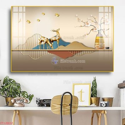 Mua file gốc File tranh hiện đại pha lê gương FT120032 (PSD) tại Filetranh.com