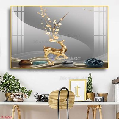 File ảnh File tranh hiện đại pha lê gương FT120046 (gốc) in Hiflex