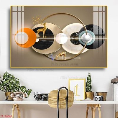 File tranh quảng cáo File tranh hiện đại pha lê gương FT120066 (file gốc) chuyên nghiệp