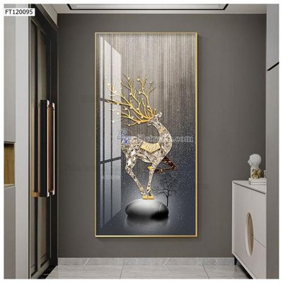 File tranh File tranh hiện đại pha lê gương FT120095 (gốc) chủ đề động vật