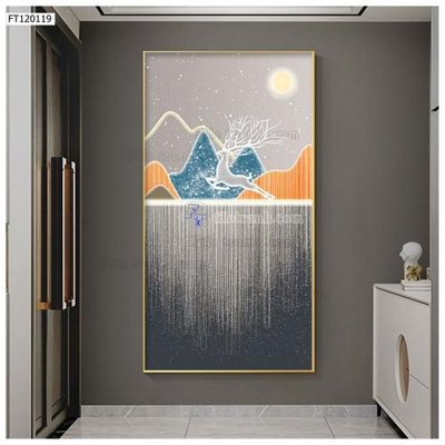 File tranh gốc File tranh hiện đại pha lê gương FT120119 (sắc nét từng chi tiết)