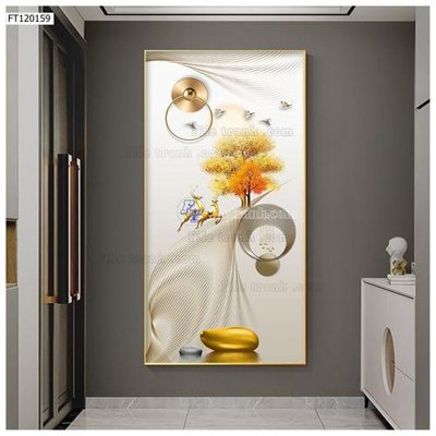 File in mica File tranh hiện đại pha lê gương FT120159 (ảnh gốc) đẹp