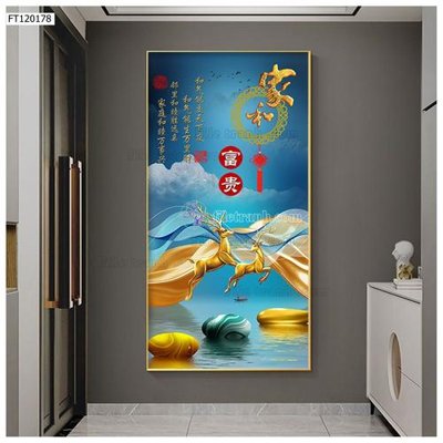 File in mica File tranh hiện đại pha lê gương FT120178 (bản gốc) siêu trong