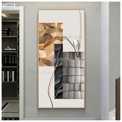 File gốc File tranh hiện đại pha lê gương FT120225 (trang trí) phòng làm việc