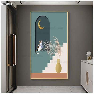 File in mica File tranh hiện đại pha lê gương FT120242 (bản gốc) siêu trong