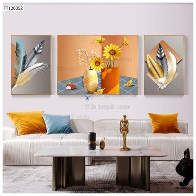 File in ấn File tranh hiện đại pha lê gương FT120352 (bản gốc) chất lượng cao