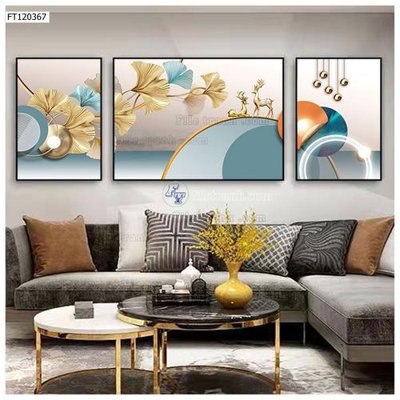 File tranh File tranh hiện đại pha lê gương FT120367 (bản gốc) in lụa 5D