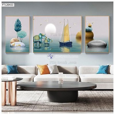 File gốc File tranh hiện đại pha lê gương FT120433 (in tráng gương) nghệ thuật