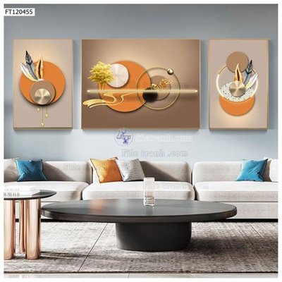 File in ấn File tranh hiện đại pha lê gương FT120455 (bản gốc) cao cấp