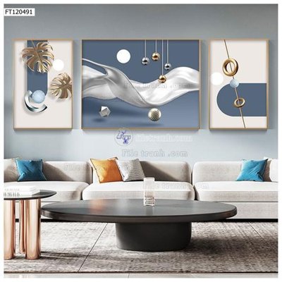 File tranh gốc File tranh hiện đại pha lê gương FT120491 chủ đề hiện đại
