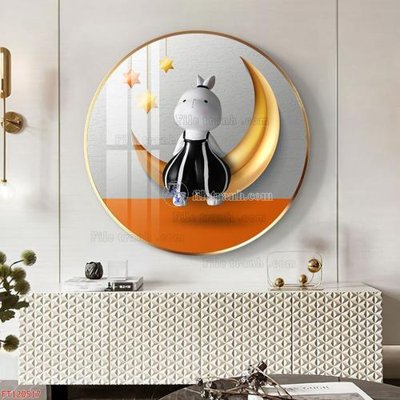 File tranh gốc File tranh hiện đại pha lê gương FT120517 (bản đẹp) độc quyền