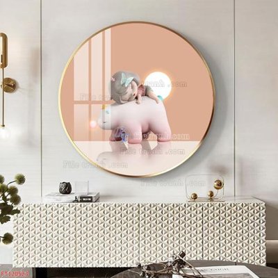 File in trần File tranh hiện đại pha lê gương FT120523 (bản gốc 3D) sống động