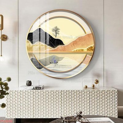 File gốc File tranh hiện đại pha lê gương FT120555 (in tráng gương) ốp tường