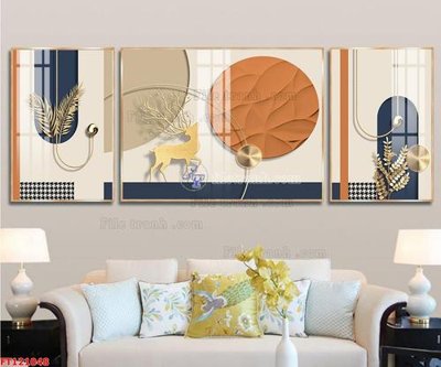 File PSD File tranh bộ hiện đại FT121048 (gốc) cho in quảng cáo