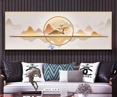 File ảnh File tranh bộ hiện đại FT121107 (gốc) in PP, decal