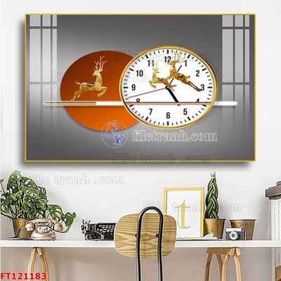 File in trần File tranh bộ hiện đại FT121183 (bản gốc) hoa văn