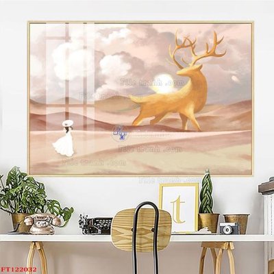 File gốc in mica File tranh bộ hiện đại FT122032 chất lượng