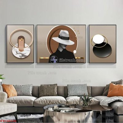 File in trần File tranh bộ hiện đại FT122154 (bản gốc) trời sao