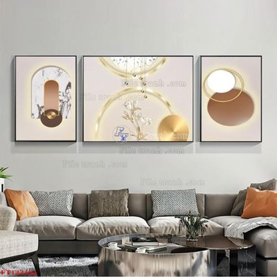 File in lụa File tranh bộ hiện đại FT122164 (chất lượng cao) File tranh bộ hiện đại FT122164