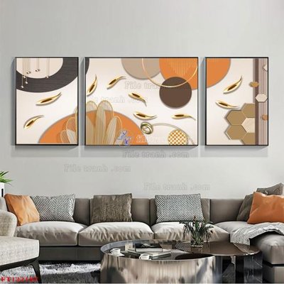 File gốc File tranh bộ hiện đại FT122187 (in tráng gương) sang trọng