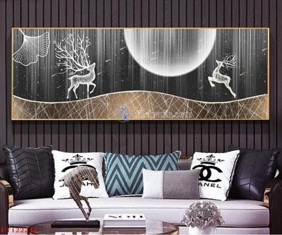 File gốc File tranh bộ hiện đại FT122214 (ảnh chi tiết) để in lụa