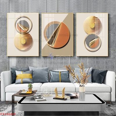 Download file gốc File tranh bộ hiện đại FT122223 (in lụa) hoa lá