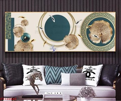 File tranh in trần 3D File tranh bộ hiện đại FT122247 (ảnh gốc)