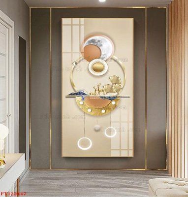 File gốc File tranh bộ hiện đại FT122447 (in mica) cắt laser