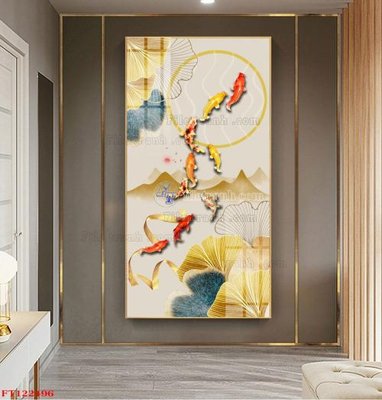 File in lụa File tranh bộ hiện đại FT122496 (tân cổ điển) File tranh bộ hiện đại FT122496