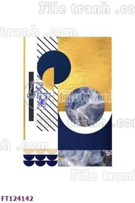 File gốc File tranh bộ hiện đại FT124142 (in mica) cắt laser
