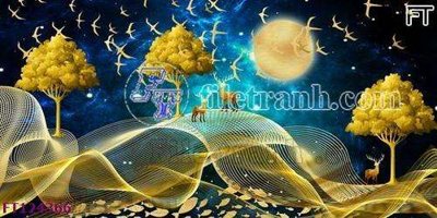 File gốc File tranh bộ hiện đại FT124366 (in ấn) màu sắc trung thực