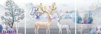 File gốc File tranh bộ hiện đại FT124375 (in 3D) nghệ thuật