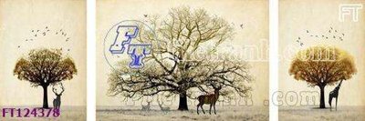 File tranh File tranh bộ hiện đại FT124378 (gốc) in trên kính