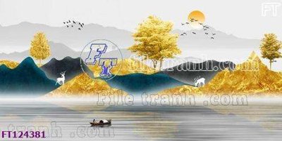 Tải file File tranh bộ hiện đại FT124381 (gốc) làm file in ấn