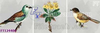 File gốc File tranh bộ hiện đại FT124400 (in lụa) trang trí tường