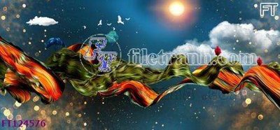 File gốc File tranh bộ hiện đại FT124576 (ảnh chi tiết) để in trần