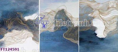File gốc File tranh bộ hiện đại FT124591 (in mica) làm quà tặng