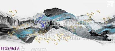 File in trần File tranh bộ hiện đại FT124613 (file gốc) chủ đề vũ trụ