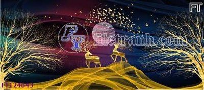 File gốc File tranh bộ hiện đại FT124643 (in tráng gương) hiện đại