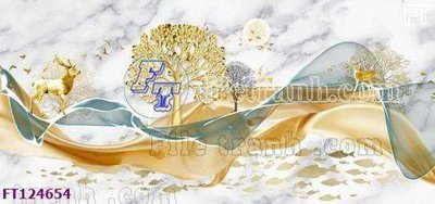 File gốc File tranh bộ hiện đại FT124654 (dành cho trang trí nội thất)