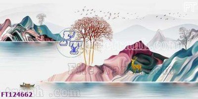 File gốc File tranh bộ hiện đại FT124662 (dành cho trang trí nội thất)