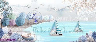 File PSD File tranh bộ hiện đại FT124694 (gốc) tách lớp chi tiết