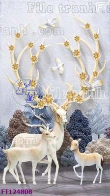 Tải file File tranh bộ hiện đại FT124808 (gốc) làm tranh treo tường