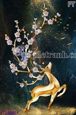 Ảnh gốc file in lụa File tranh bộ hiện đại FT124814 chi tiết