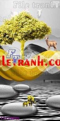 Ảnh gốc File tranh bộ hiện đại FT124846 (nét căng) in mica