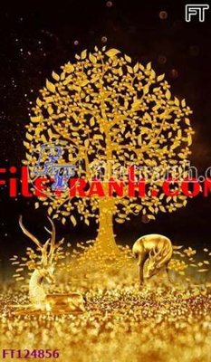 File tranh File tranh bộ hiện đại FT124856 (bản gốc) in lụa 5D